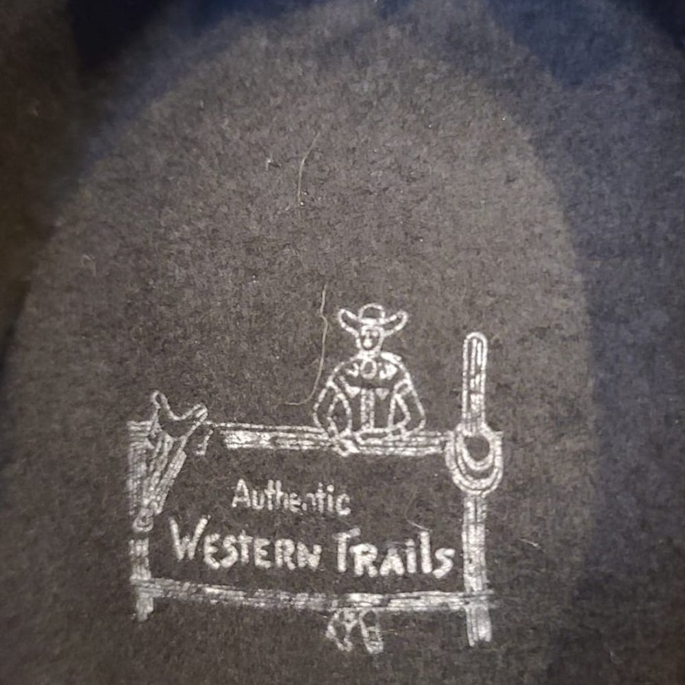 vintage western trails cowboy hat